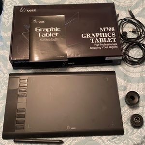 Graphics Tablet M708. 10 x 6 inch Active Area Drawing Tablet